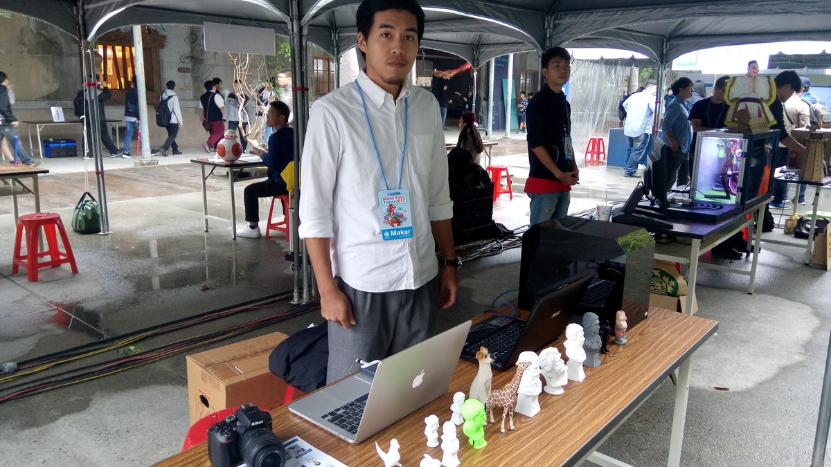 CI3D attends MakerFaire Taipei2017 and promotes our DIY3D scanner