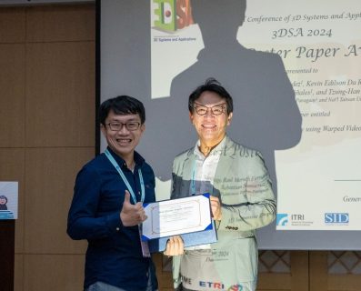 Congrats to Santiago, Kevin, Sebastian for the award of best poster paper in 3DSA2024