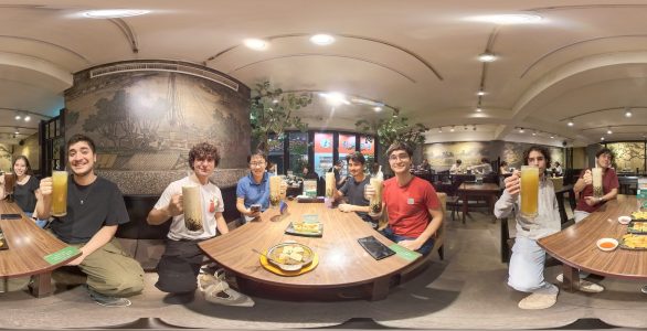 The startup dinner of UPTP capstone project team members