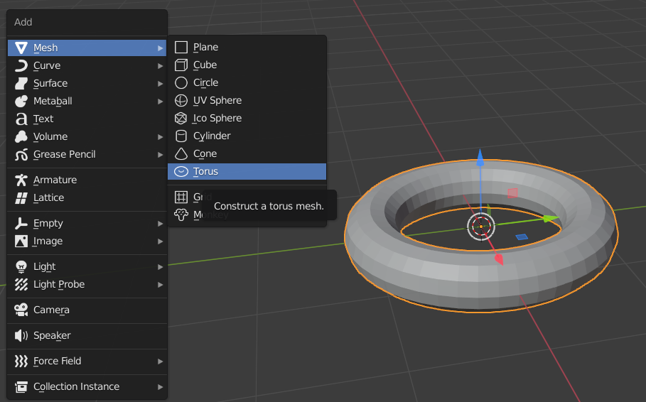 Blender 繪製指環-使用Curve 或 Add modifier (Screw)