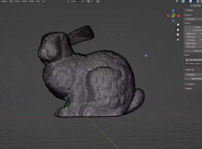 Blender 3D掃描模型-快速補破洞 (使用3D Print的Add-on之Manifold功能)